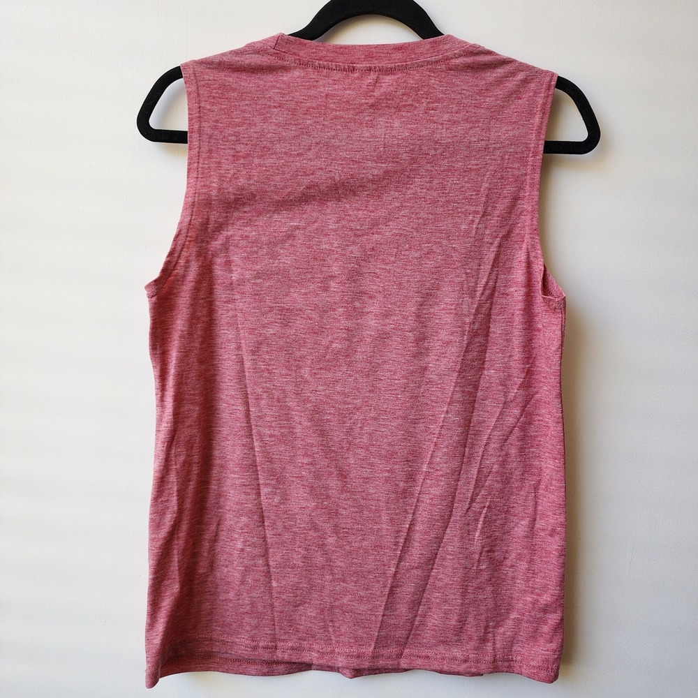 May The Magic Be With You Heather Red Graphic Muscle Tank Top Small - Picture 4 of 4
